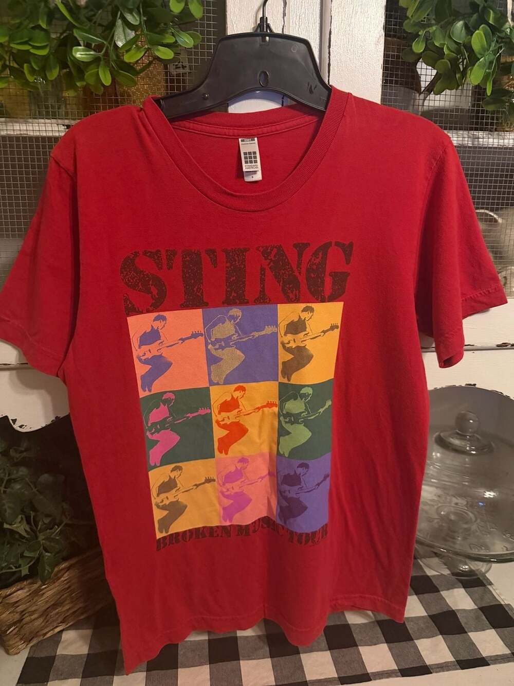 American Apparel Sting Broken Music Tour T-Shirt Size S